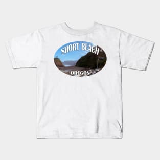 Short Beach Oregon Kids T-Shirt